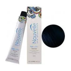 Фарба для волосся Nouvelle Hair Color 1.10 синьо-чорний, 100 мл